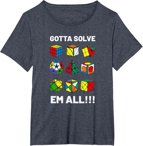 Vista 81 de Camiseta competitiva Puzzle Cube Gotta Solve Em All Speed Cubing