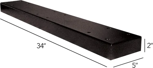 Vista 4 de Mail Boss 7140 Barra espaciadora de caja, para aplicaciones de tres buzones, negro