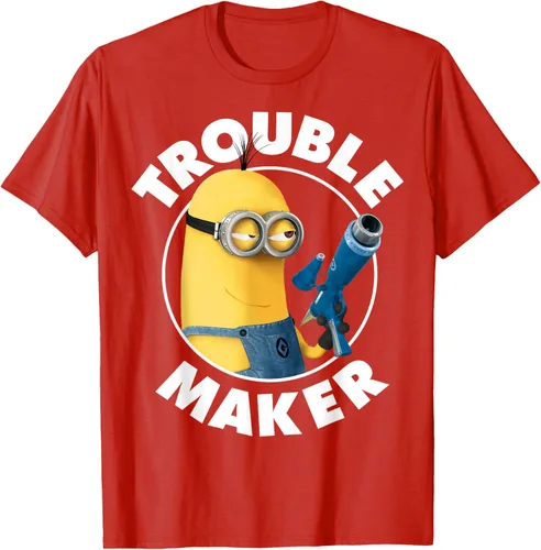 Vista 87 de Despicable Me Minions Kevin Fabricante de Problemas Gráfico Camiseta Negro