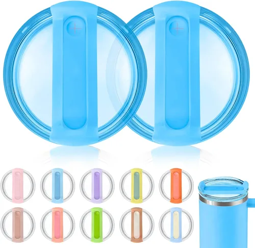 Vista 9 de Tapa de vaso de 40 onzas para Stanley, a prueba de derrames, resistentes a salpicaduras, funda de repuesto para accesorio de copa Stanley