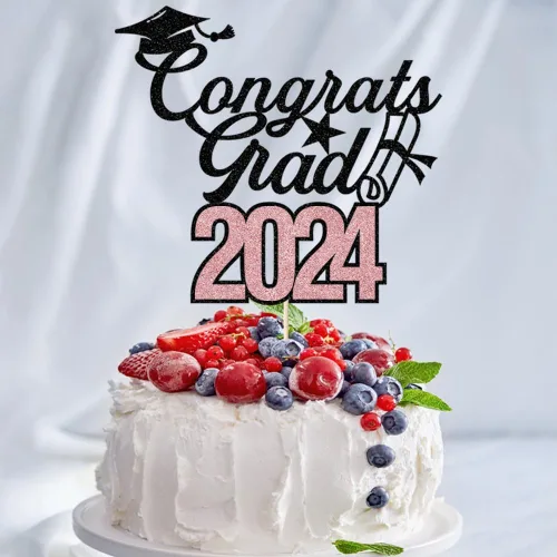 Vista 23 de Decoración para tartas Congrats Masters 2025, decoración de pastel de felicitaciones graduadas, suministros de decoración de fiesta de graduación