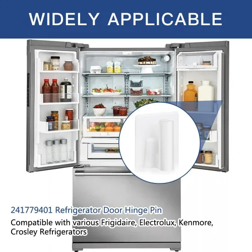 Vista 2 de 241779401 Pasador de bisagra de puerta de refrigerador, pasador de montaje de montante apto para refrigeradores Frigidaire/Electrolux - Reemplaza