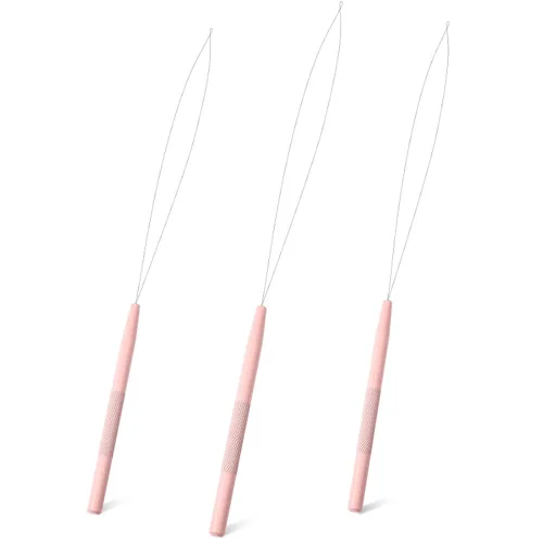 Vista 7 de NEWISHTOOL Herramienta de gancho de acero inoxidable para extensión de cabello, herramienta de gancho de tracción de alambre y herramienta