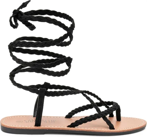 Vista 4 de SANDALUP Sandalias trenzadas para mujer