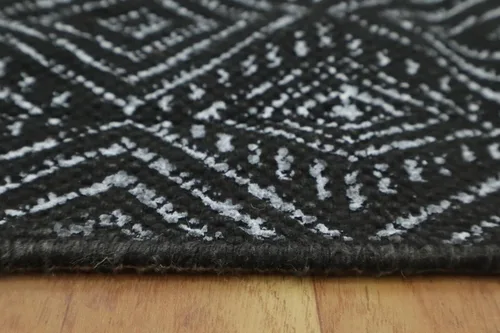 Vista 8 de Kilim Dhurrie - Alfombra de algodón de 2 x 3 pulgadas, diseño geométrico de 0.19 pulgadas, fácil de lavar a mano, lavable a mano, alfombra