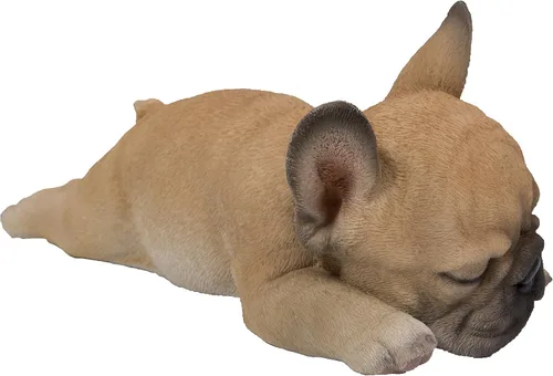 Vista 3 de Hi Line 87710-G - Figura de cachorro de bulldog francés durmiendo