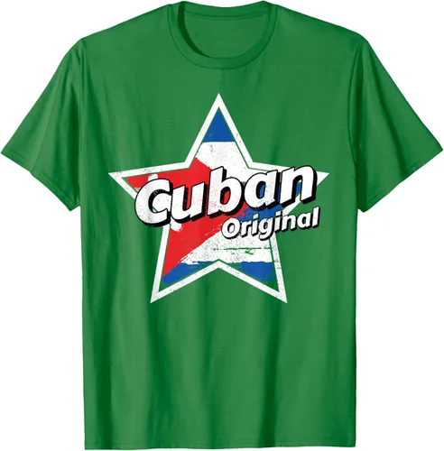 Vista 4 de Camisa Cubano Original Camisa Bandera de Cuba Camiseta Cubano, Negro