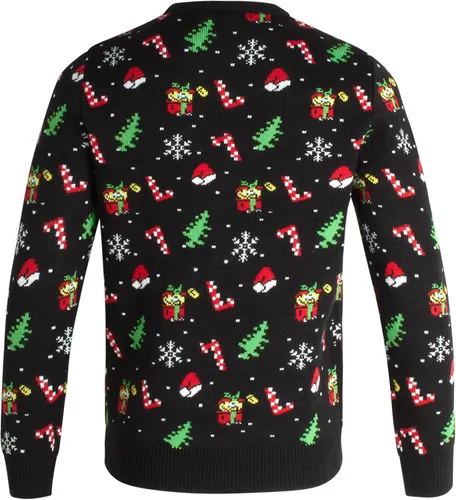 Vista 4 de Nickelodeon Suéter feo de Navidad de Bob Esponja para adultos, suéter feo para hombres y mujeres, S-XL