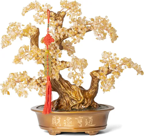 Vista 14 de Árbol de Amatista Natural Grande, Árbol Bonsái de Cristal de Amatista de 14 Pulgadas (Cuenta de 1251 Piedras Preciosas) Árbol de Chakra
