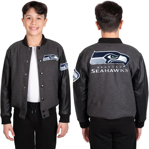 Vista 7 de Ultra Game NFL - Chaqueta de béisbol clásica para niños