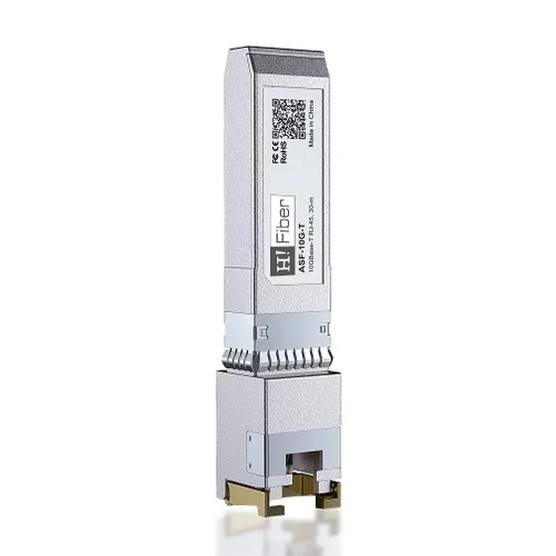 Vista 8 de H!Fiber - Módulo SFP+ a RJ45 de 10 Gb, 10Gbase-T Ethernet SFP+ transceptor de cobre compatible con 10G/5G/2.5G/1.25G, compatible con Dell