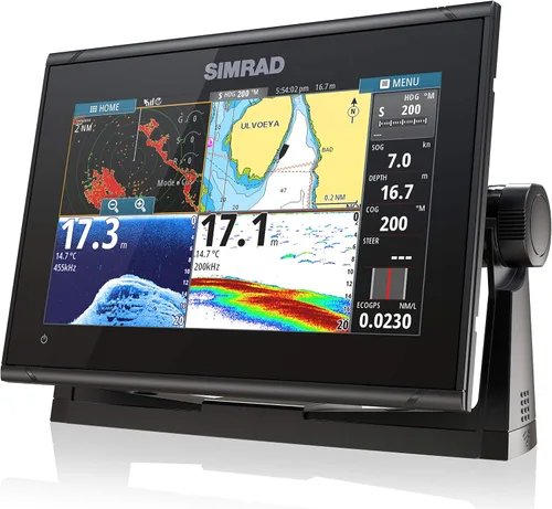 Vista 4 de Simrad GO9 XSE - plotter (sin transductor) con tarjeta de diagrama C-MAP Discover,000-13210-002