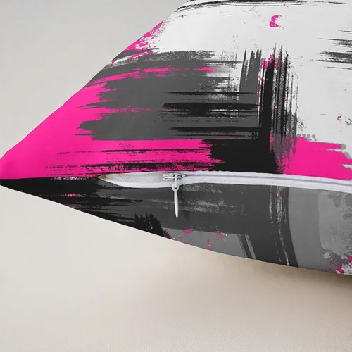 Vista 109 de Juego de 2 fundas de almohada abstractas de 16 x 16 pulgadas para niños, niñas, adolescentes, decoración de dormitorio, moderna a rayas, decoración