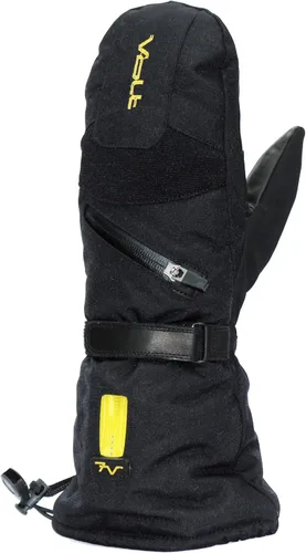 Vista 3 de Volt Mitones con calefacción, alimentadas por una batería recargable de 7 V, calienta ambos lados de la mano incluidos el pulgar, la palma de cuero
