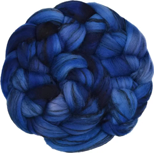Vista 20 de Teñido a mano Superfino Merino Tencel Roving para hilar y fieltro. Albaricoque 1oz