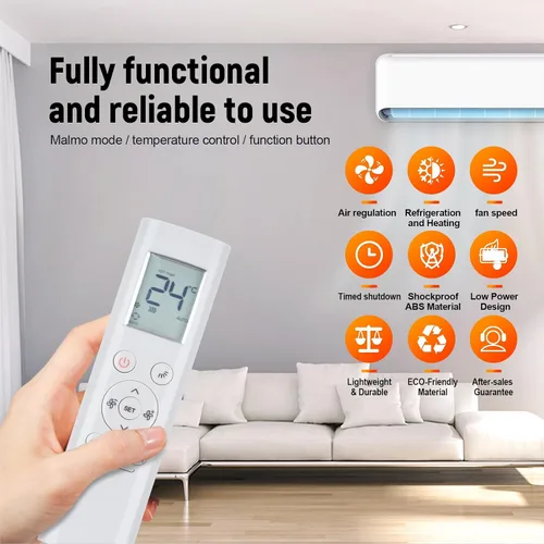 Vista 6 de RG58B/BGE Nuevo Reemplazo para Midea Aire Acondicionado Control Remoto