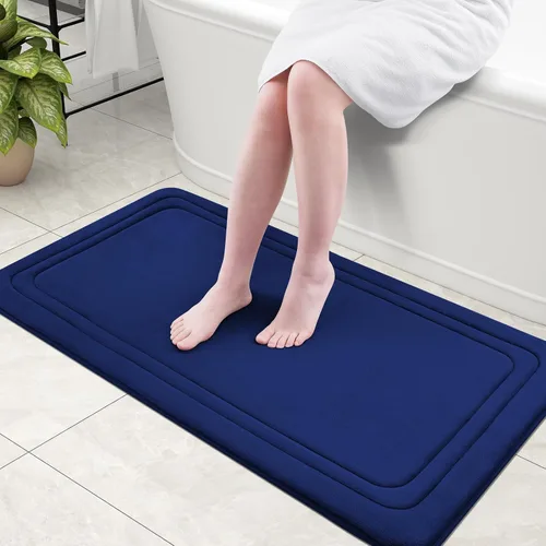 Vista 32 de Grandaily Alfombra de Baño de Espuma Viscoelástica 24x16, Ultra Suave, Antideslizante y Absorbente, Alfombras de Baño Lavables a Máquina y Secables