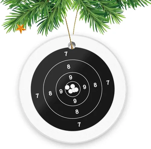 Vista 6 de Adornos de Navidad para la familia, entrenador personal, divertido recuerdo de cerámica para decoración del árbol de Navidad para el hogar
