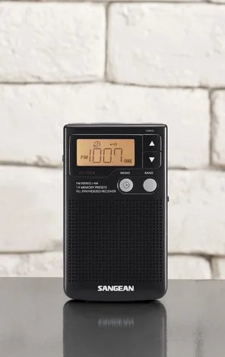 Vista 4 de Sangean DT-200X FM Stereo/AM Digital Tuning Pocket Radio Negro