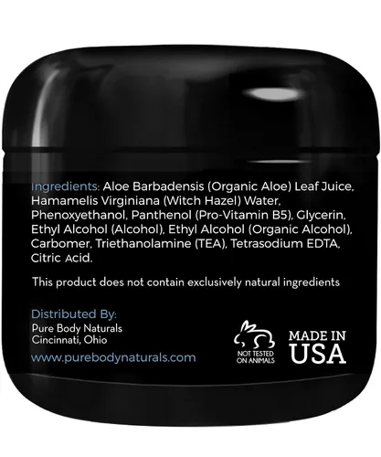 Vista 6 de Pure Body Naturals Gel capilar para hombres, ingredientes naturales con aloe hidratante para cabello firme y saludable, 4 onzas líquidas