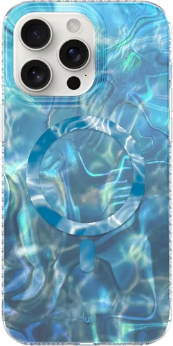 Vista 18 de LONLI Hue - para iPhone 15 Pro Max [Compatible con Magsafe] - Funda de teléfono floral dorada - [Amortiguador de 360°] - Funda de teléfono linda