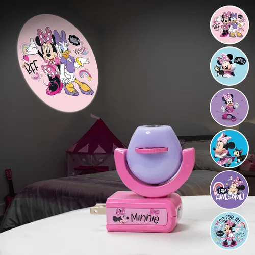 Vista 11 de Projectables Disney Princess - Luz nocturna LED para niños, proyector, enchufe, sensor del atardecer al amanecer, Belle, Jasmine, Ariel, Moana