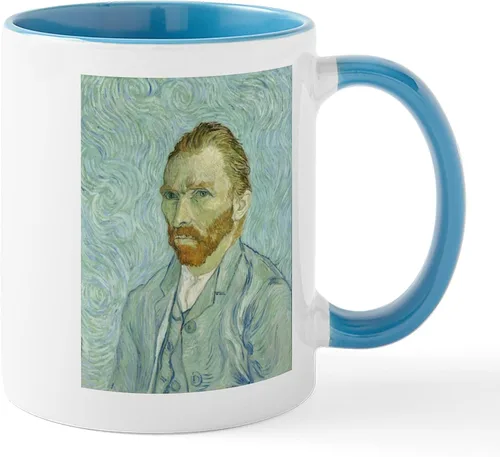 Vista 7 de CafePress Irises By Vincent Van Gogh Taza de café de cerámica de 11 oz (11.0 fl oz)