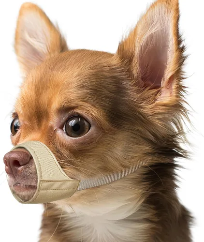 Vista 11 de Mayerzon Bozal de Hocico Corto para Perros, Bozal Pequeño para Chihuahua Shih Tzu American Bully Boxer Cachorro, Cubierta Bucal de Tela Suave