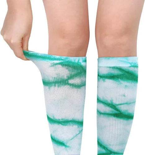 Vista 7 de Benefeet Sox Calcetines altos de poliéster para mujeres y niñas, calcetines largos de tubo unisex, suaves, acogedores, calcetines de pantorrilla
