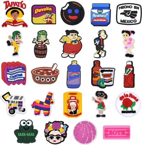Vista 2 de Colgantes médicos para zapatos, Papacharms, nuevo mexicano, clip, hebilla, encantos para zapatos, papacharms, hombres y mujeres, decoración