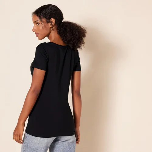 Vista 3 de Tienda Essentials Women's Classic-Fit Short-Sleeve Crewneck T-Shirt, Multipacks
