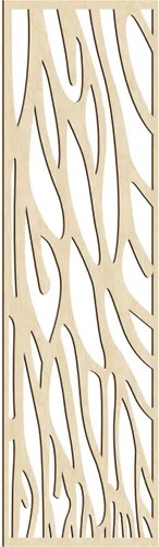 Vista 164 de 9 3/8"W x 24 3/8"H x 1/4"T Bristol Decorativos Paneles de Pared de Madera Calado, Cereza