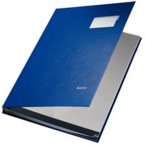 Vista 4 de Leitz 57000195 Libro de firma expandible con 20 separadores de tarjetas, A4, negro, 57000095