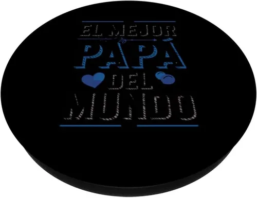 Vista 2 de El Mejor Papá Del Mundo Spanish Dad Quote PopSockets Adhesive PopGrip