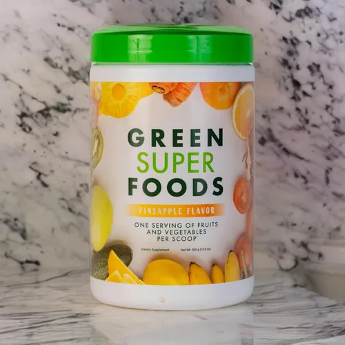 Vista 4 de Superalimentos verdes Suplementos de frutas y verduras Suplementos energéticos naturales Vitaminas y minerales Espinacas, espirulina