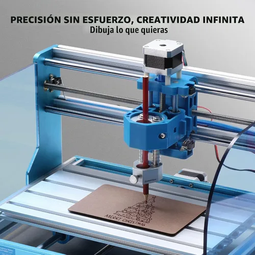 Vista 6 de SainSmart Genmitsu - Herramienta de robot de dibujo con enrutador CNC, módulo robot de escritura a mano, transforma fácilmente el CNC en máquina