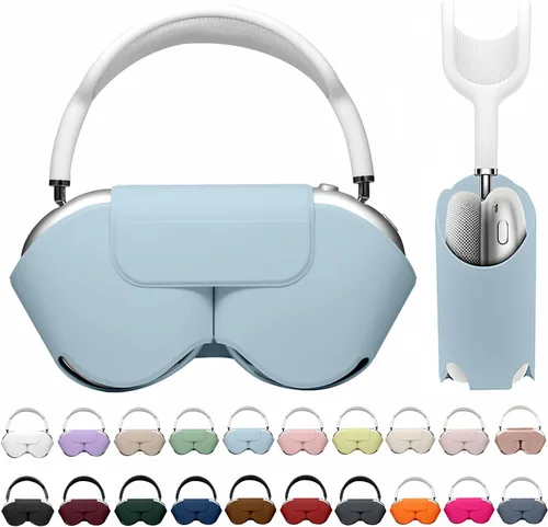 Vista 13 de Maxjoy para Apple Airpods Max Funda inteligente de cubierta, Accesorios de cubierta protectora de cuero PU suave para Airpod Max con modo de sueño