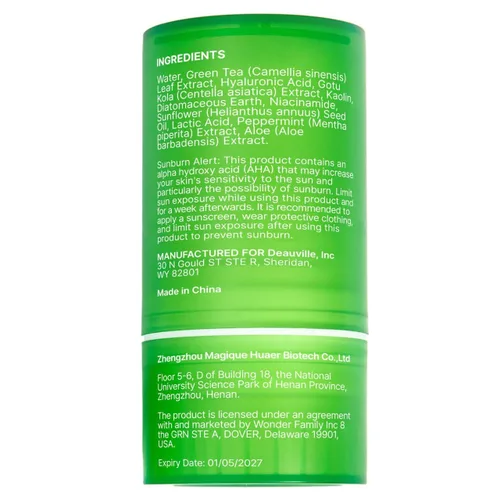 Vista 9 de WONDER FAMILY Máscara de té verde en barra – Limpiador de poros Green Stick – Previene puntos negros – Limpieza profunda de arcilla hidratante