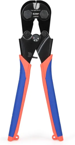 Vista 10 de iCrimp Cortador de cuerda de alambre de 0.098 in con hoja endurecida 50 HRC para bicicletas, aviones, cobre y cables eléctricos