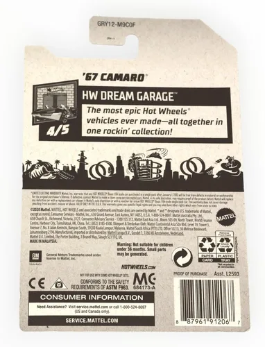Vista 2 de Hot Wheels '67 Camaro, [blanco] 110/250 Dream Garage 4/5