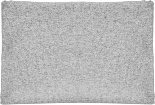 Vista 3 de Funda de almohada lumbar de lino gris oscuro de 19 x 11 pulgadas
