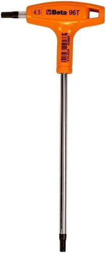 Vista 5 de Beta 96T Llave Hexagonal con Mango en T Métrica de 2.5mm Llave Allen Ergonómica de Alto Torque con Puntas Hexagonales Duales Agujero