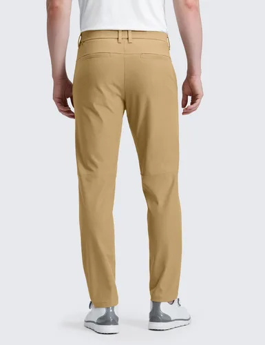 Vista 2 de CRZ YOGA - Pantalones de golf para hombre, de 28, 30, 32, 34 y 36 pulgadas, secado rápido, ligeros, casuales y para el trabajo, para usar todo