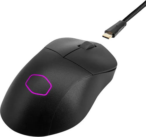 Vista 12 de Cooler Master MM731 - Ratón inalámbrico para juegos negro, ajustable de 19,000 DPI, palma, agarre de garra, 2.4 GHzBluetooth, sensor óptico PixArt