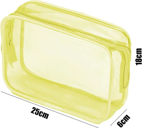 Vista 3 de Bolsa transparente para bolsa Bogg, Amarillo, Playa