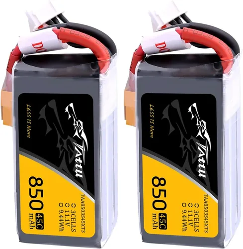 Vista 7 de TATTU 850mAh 11.1V 45C 3S LiPo Batería con XT30 Plug para Multirotor FPV 150 180 Tamaño Quadcopter