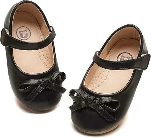 Vista 9 de kkdom Zapatos de vestir para niña, zapatos planos de ballet Mary Jane, zapatos escolares para niños pequeñosniños grandes