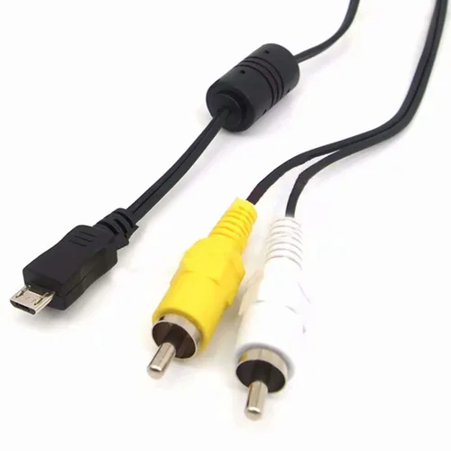 Vista 4 de Micro USB macho a 2 RCA AV Audio Video Adaptador Cable Cable Cable para Teléfono Móvil