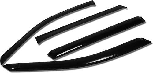Vista 11 de Auto Dynasty 4 viseras de ventana adhesivas para BMW X5 2001-2010 Protectores de lluvia de ventana para BMW X5 01-10, viseras de ventilación