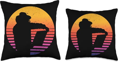 Vista 3 de Beekeepers Naturals Bee Pollen Honey Making Bee Lover Accessories Sunset Beekeeper Throw Pillow, 16x16, Multicolor